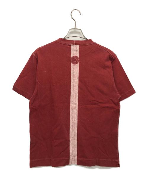 STONE ISLAND（ストーンアイランド）STONE ISLAND (ストーンアイランド) 90’sポケットTシャツ レッド サイズ:Sの古着・服飾アイテム