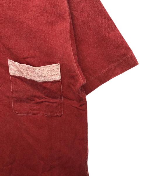 STONE ISLAND（ストーンアイランド）STONE ISLAND (ストーンアイランド) 90’sポケットTシャツ レッド サイズ:Sの古着・服飾アイテム