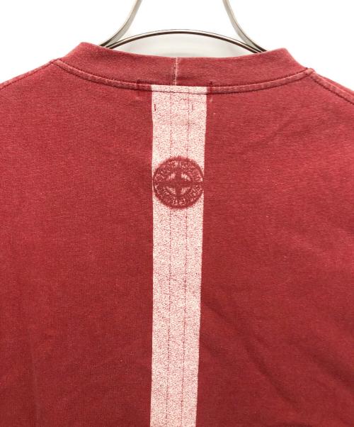 STONE ISLAND（ストーンアイランド）STONE ISLAND (ストーンアイランド) 90’sポケットTシャツ レッド サイズ:Sの古着・服飾アイテム
