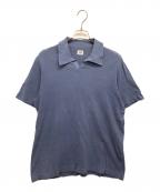 C.P COMPANYシーピーカンパニー）の古着「90’s半袖コットンポロシャツ」｜ブルー