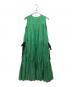 DOS DIOSAS（ドスディオサス）の古着「ティアードワンピース」｜グリーン