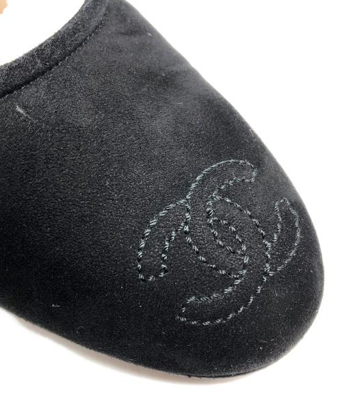 CHANEL（シャネル）CHANEL (シャネル) ココマークフラットシューズ ブラック サイズ:36の古着・服飾アイテム