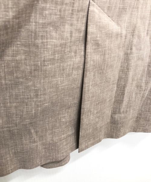 Noble（ノーブル）Noble (ノーブル) 麻ストレッチピークドラペルダブルジャケット ベージュ サイズ:36の古着・服飾アイテム