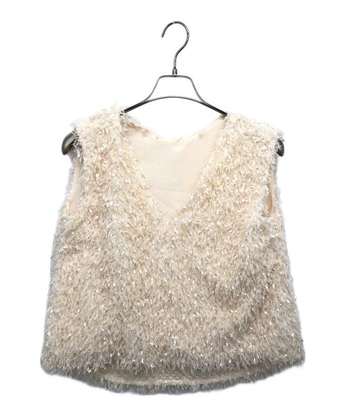 CADUNE（カデュネ）CADUNE (カデュネ) ふわふわトップス/ベスト アイボリー サイズ:36の古着・服飾アイテム