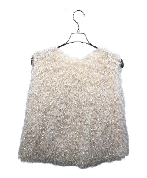 CADUNE（カデュネ）CADUNE (カデュネ) ふわふわトップス/ベスト アイボリー サイズ:36の古着・服飾アイテム