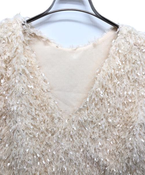 CADUNE（カデュネ）CADUNE (カデュネ) ふわふわトップス/ベスト アイボリー サイズ:36の古着・服飾アイテム