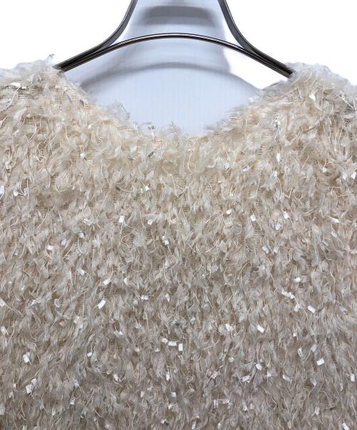 CADUNE（カデュネ）CADUNE (カデュネ) ふわふわトップス/ベスト アイボリー サイズ:36の古着・服飾アイテム