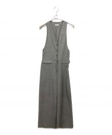 DES PRES（デ プレ）の古着「ウーステッドトロピカルコンビネゾンオールインワン」｜ブラック