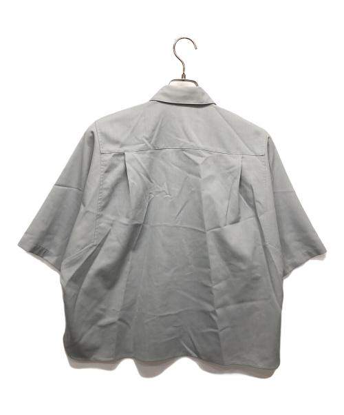 ebure（エブール）EBURE (エブール) ポリウールツイルハーフスリーブシャツ ライトグレー サイズ:38の古着・服飾アイテム