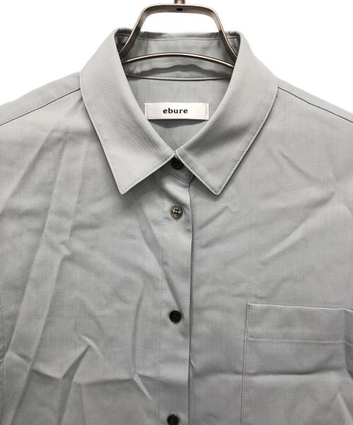ebure（エブール）EBURE (エブール) ポリウールツイルハーフスリーブシャツ ライトグレー サイズ:38の古着・服飾アイテム
