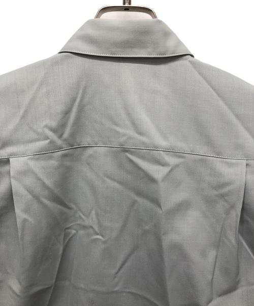 ebure（エブール）EBURE (エブール) ポリウールツイルハーフスリーブシャツ ライトグレー サイズ:38の古着・服飾アイテム