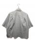 EBURE (エブール) ポリウールツイルハーフスリーブシャツ ライトグレー サイズ:38：11000円