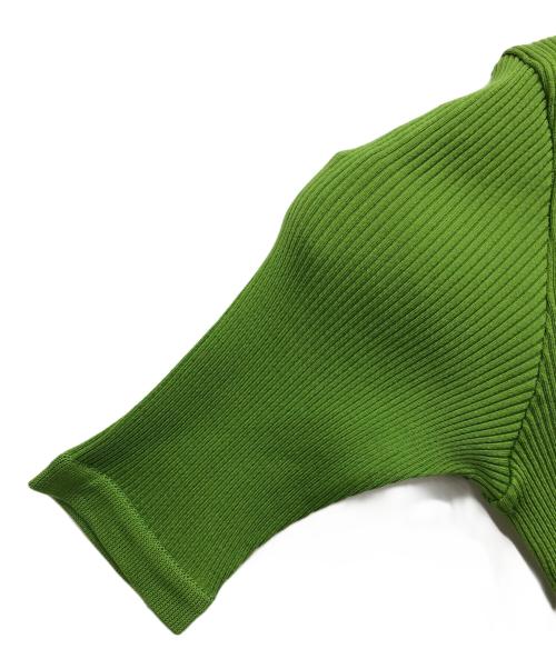 AURALEE（オーラリー）AURALEE (オーラリー) GIZA HIGH GAUGE RIB KNIT TEE グリーン 未使用品の古着・服飾アイテム