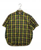 BLAMINKブラミンク）の古着「チェックシャツ」｜イエロー×ブラウン