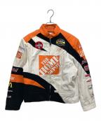 HASE AUTHENTICSハセ オーセンティックス）の古着「レーシングジャケット」｜オレンジ