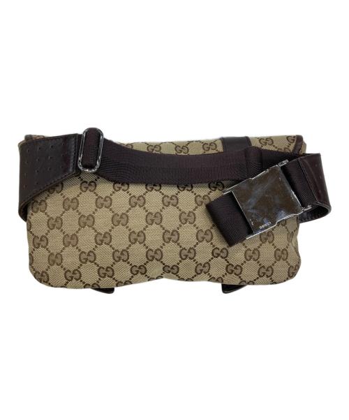 GUCCI（グッチ）GUCCI (グッチ) GG柄キャンバスウエストバッグ ベージュの古着・服飾アイテム