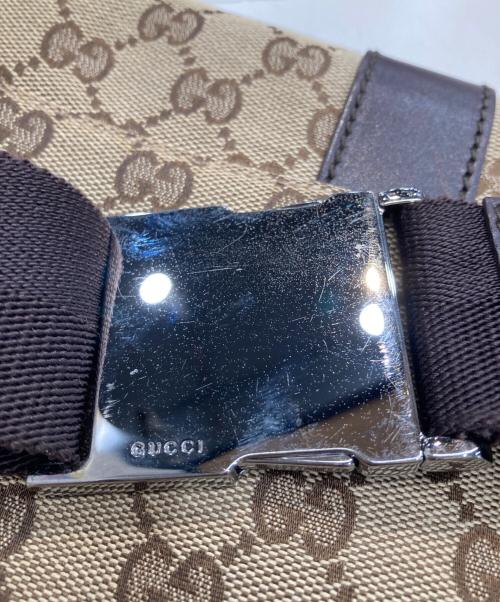 GUCCI（グッチ）GUCCI (グッチ) GG柄キャンバスウエストバッグ ベージュの古着・服飾アイテム