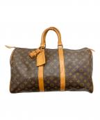 LOUIS VUITTONルイ ヴィトン）の古着「キーポル50/トラベルバッグ」｜ブラウン