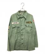 US ARMYユーエスアーミー）の古着「60’sユーティリティーシャツ」｜グリーン