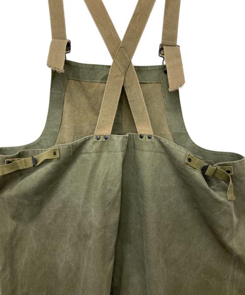 U'S NAVY（アメリカ海軍）U'S NAVY (ユーエスネイビー) 40’sN-2デッキレインパンツ/オーバーオール グリーン サイズ:表記無しの古着・服飾アイテム