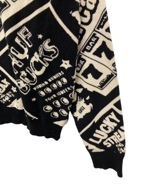 HUF（ハフ）HUF (ハフ) LUCKY CREWNECK SWEATER ブラック サイズ:Mの古着・服飾アイテム