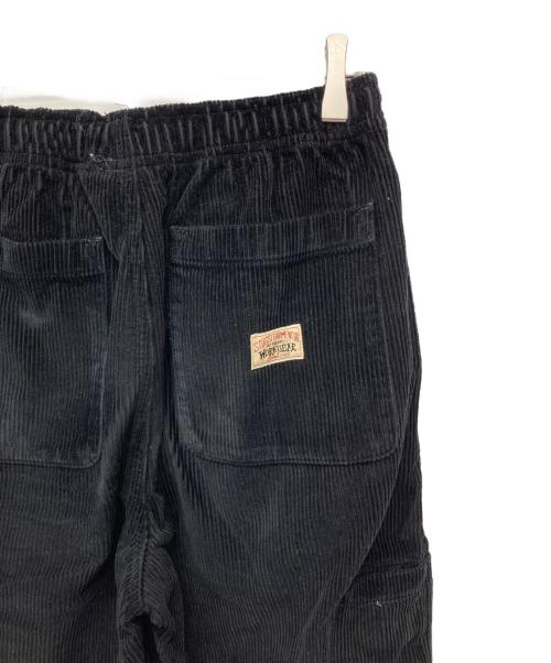 stussy（ステューシー）stussy (ステューシー) Wide Wale Cord Pants ブラック サイズ:Sの古着・服飾アイテム