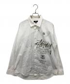stussyステューシー）の古着「WORLD TOUR SHIRT」｜ホワイト