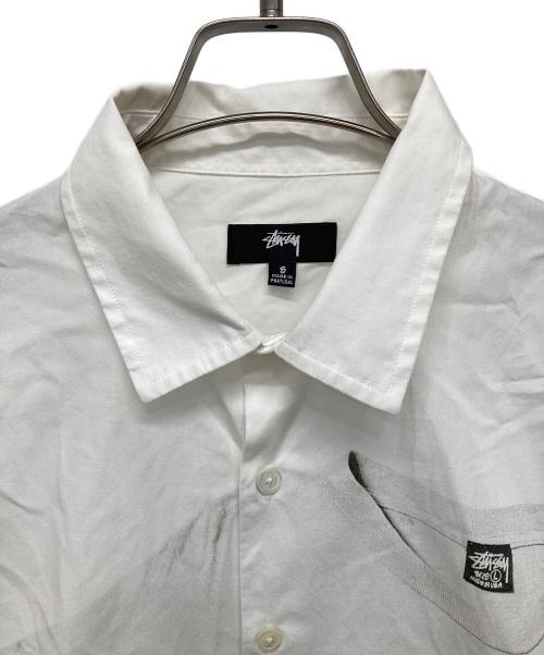 stussy（ステューシー）stussy (ステューシー) WORLD TOUR SHIRT ホワイト サイズ:Sの古着・服飾アイテム
