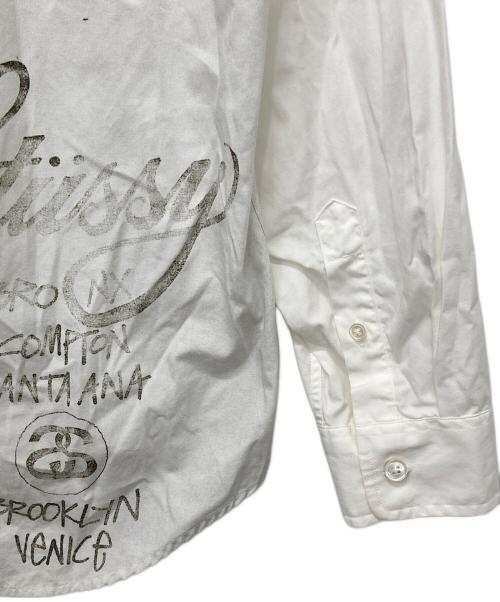 stussy（ステューシー）stussy (ステューシー) WORLD TOUR SHIRT ホワイト サイズ:Sの古着・服飾アイテム