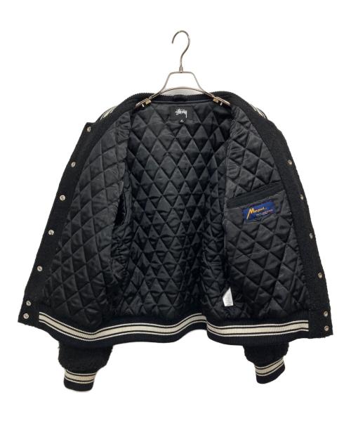 stussy（ステューシー）stussy (ステューシー) CASENTINO WOOL VARSITY JACKET ブラック サイズ:Mの古着・服飾アイテム