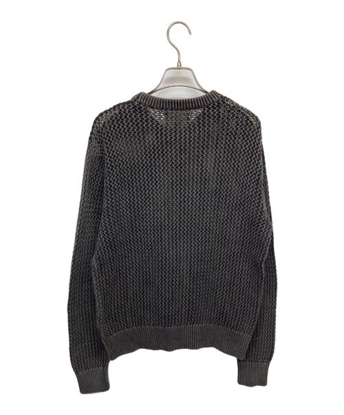 stussy（ステューシー）stussy (ステューシー) PIGMENT DYED LOOSE GAUGE SWEATER グレー サイズ:Mの古着・服飾アイテム