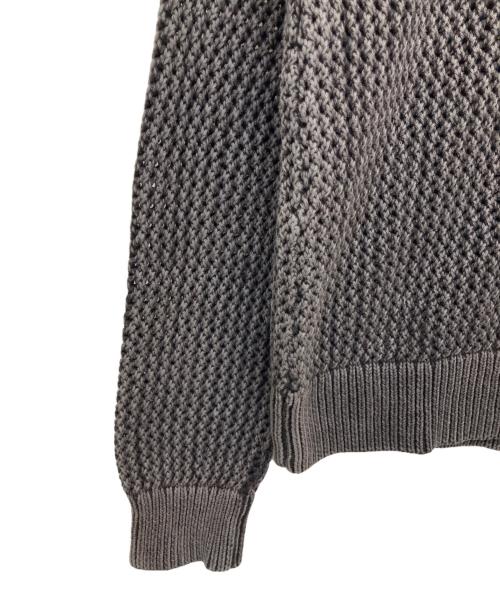 stussy（ステューシー）stussy (ステューシー) PIGMENT DYED LOOSE GAUGE SWEATER グレー サイズ:Mの古着・服飾アイテム