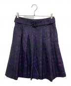 BURBERRY LONDONバーバリーロンドン）の古着「ノヴァチェックミディスカート」｜ブルー