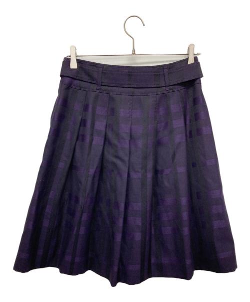 BURBERRY LONDON（バーバリーロンドン）BURBERRY LONDON (バーバリーロンドン) ノヴァチェックミディスカート ブルー サイズ:40 未使用品の古着・服飾アイテム