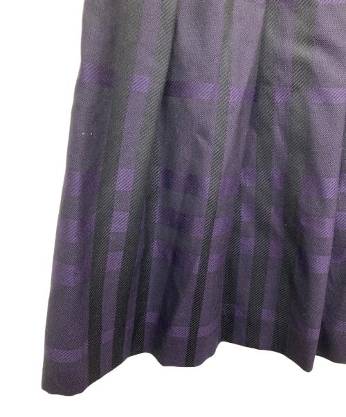 BURBERRY LONDON（バーバリーロンドン）BURBERRY LONDON (バーバリーロンドン) ノヴァチェックミディスカート ブルー サイズ:40 未使用品の古着・服飾アイテム