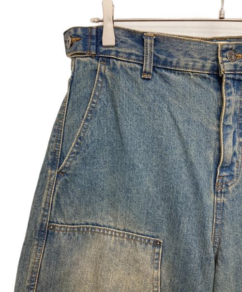 9090（9090）9090 (9090) Double Knee Ballon Denim Pants インディゴ サイズ:Lの古着・服飾アイテム