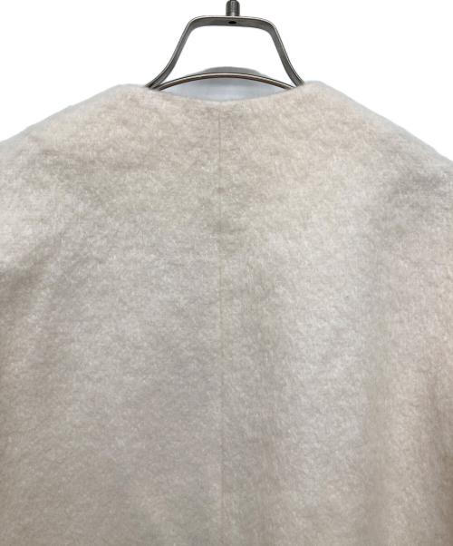 YORI（ヨリ）YORI (ヨリ) ウールモヘアシャギージャケット ピンク サイズ:Fの古着・服飾アイテム