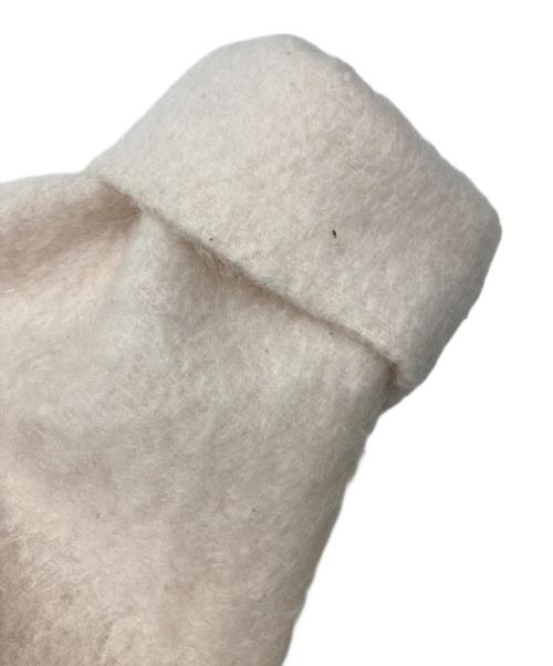 YORI（ヨリ）YORI (ヨリ) ウールモヘアシャギージャケット ピンク サイズ:Fの古着・服飾アイテム