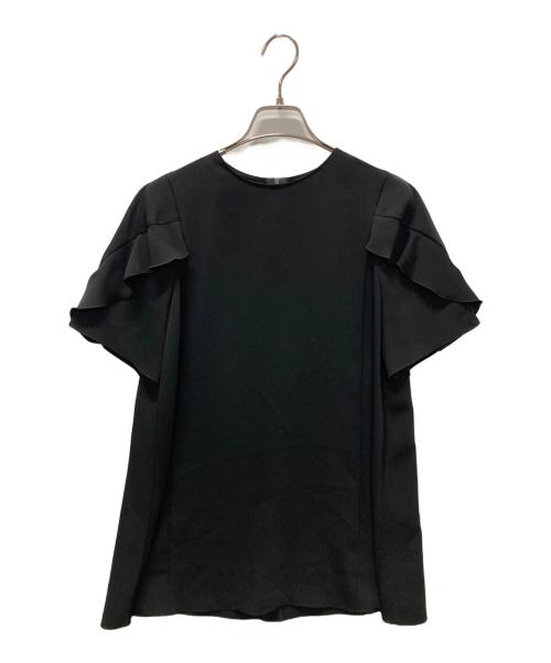 FOXEY（フォクシー）FOXEY (フォクシー) FLOUNCE PETAL BLOUSE/ブラウス ブラック サイズ:38の古着・服飾アイテム