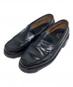 G.H.BASSジーエイチバス）の古着「ラバーソールコインローファー」｜ブラック