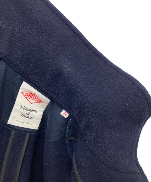 DANTON（ダントン）DANTON (ダントン) ウールパイル丸襟ジャケット ネイビー サイズ:34の古着・服飾アイテム