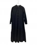 BACCAバッカ）の古着「コットンピケシャツドレス」｜ブラック