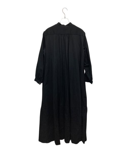 BACCA（バッカ）BACCA (バッカ) コットンピケシャツドレス ブラック サイズ:36の古着・服飾アイテム