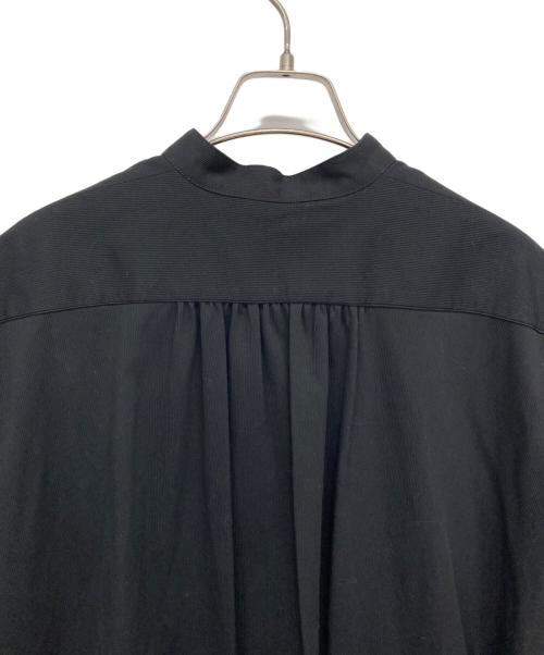BACCA（バッカ）BACCA (バッカ) コットンピケシャツドレス ブラック サイズ:36の古着・服飾アイテム