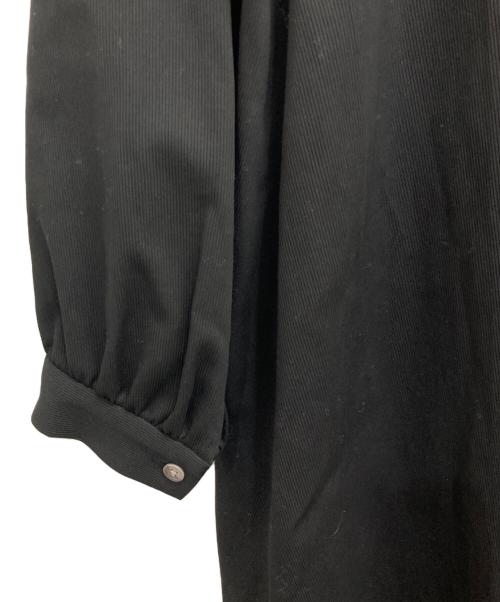 BACCA（バッカ）BACCA (バッカ) コットンピケシャツドレス ブラック サイズ:36の古着・服飾アイテム