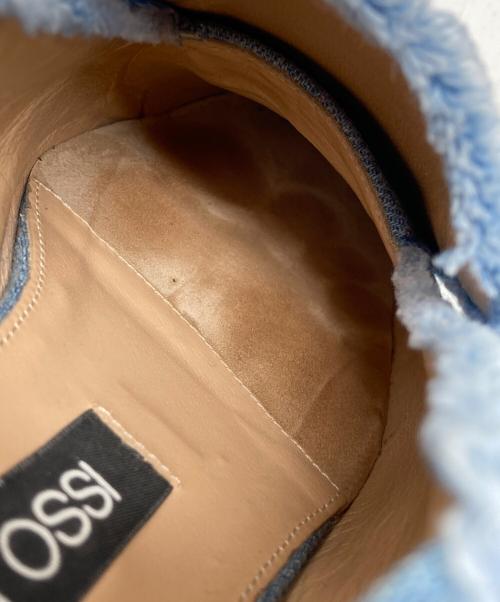 sergio rossi（セルジオロッシ）sergio rossi (セルジオロッシ) デニムフラットシューズ ブルー サイズ:38の古着・服飾アイテム