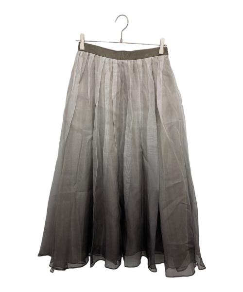 ebure（エブール）EBURE (エブール) チュールグラデーションスカート グレー サイズ:38の古着・服飾アイテム