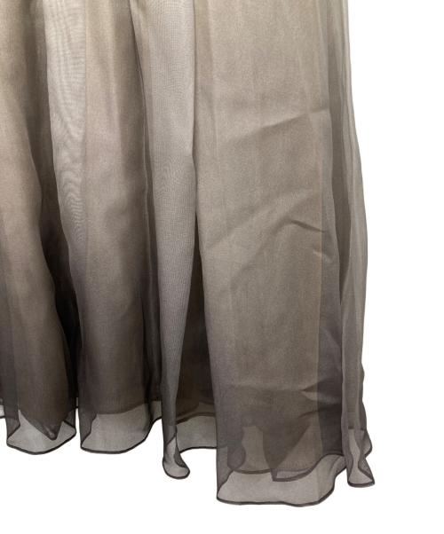 ebure（エブール）EBURE (エブール) チュールグラデーションスカート グレー サイズ:38の古着・服飾アイテム