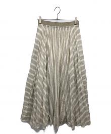 ebure（エブール）の古着「アコーディオンプリーツスカート」｜アイボリー