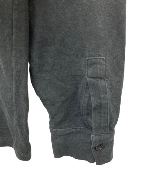 AURALEE（オーラリー）AURALEE (オーラリー) リネン混ヘンリーネックカットソー ブラック サイズ:3の古着・服飾アイテム